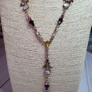 Betsey Johnson bee drop necklace